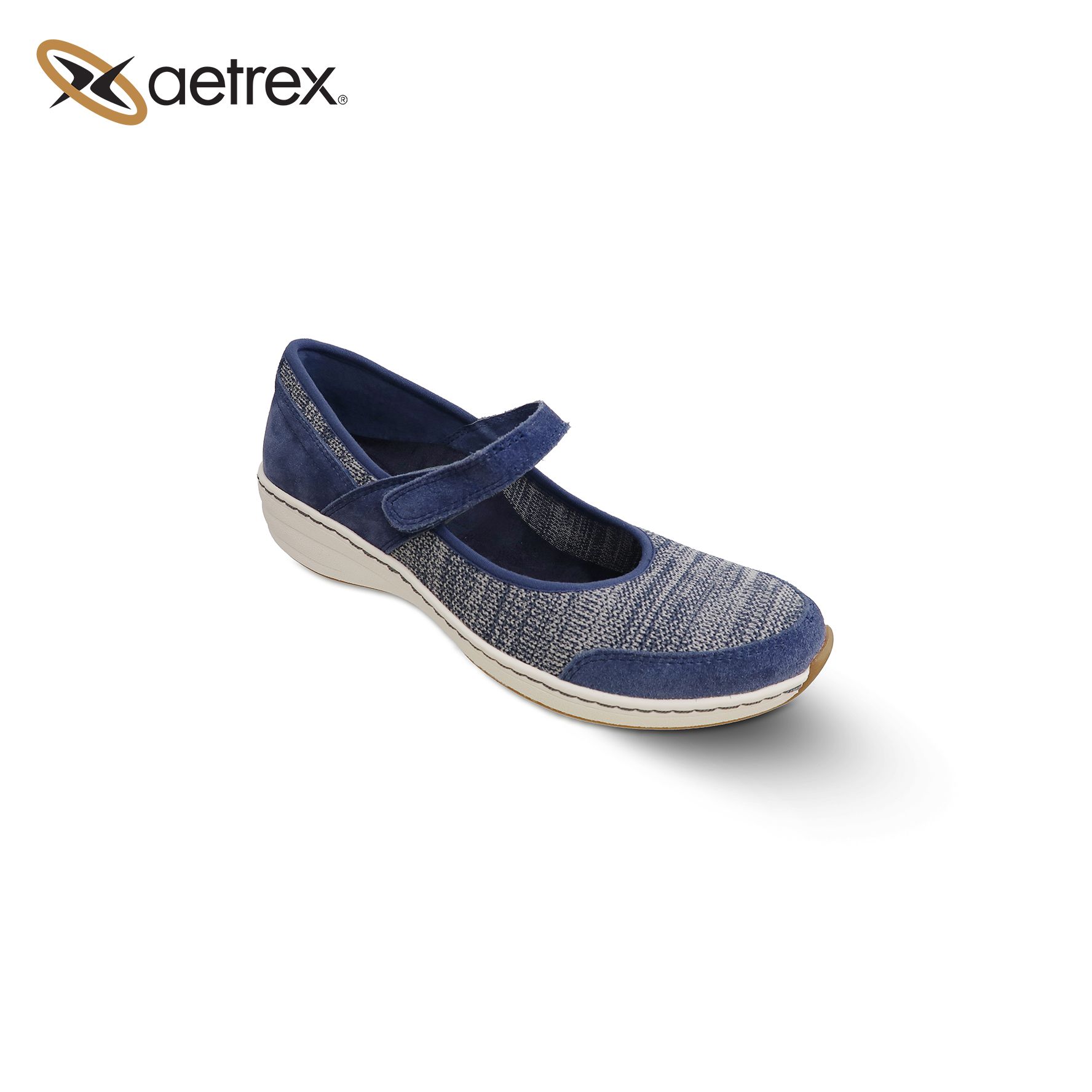 Giày sức khỏe nữ Aetrex Mina Blue