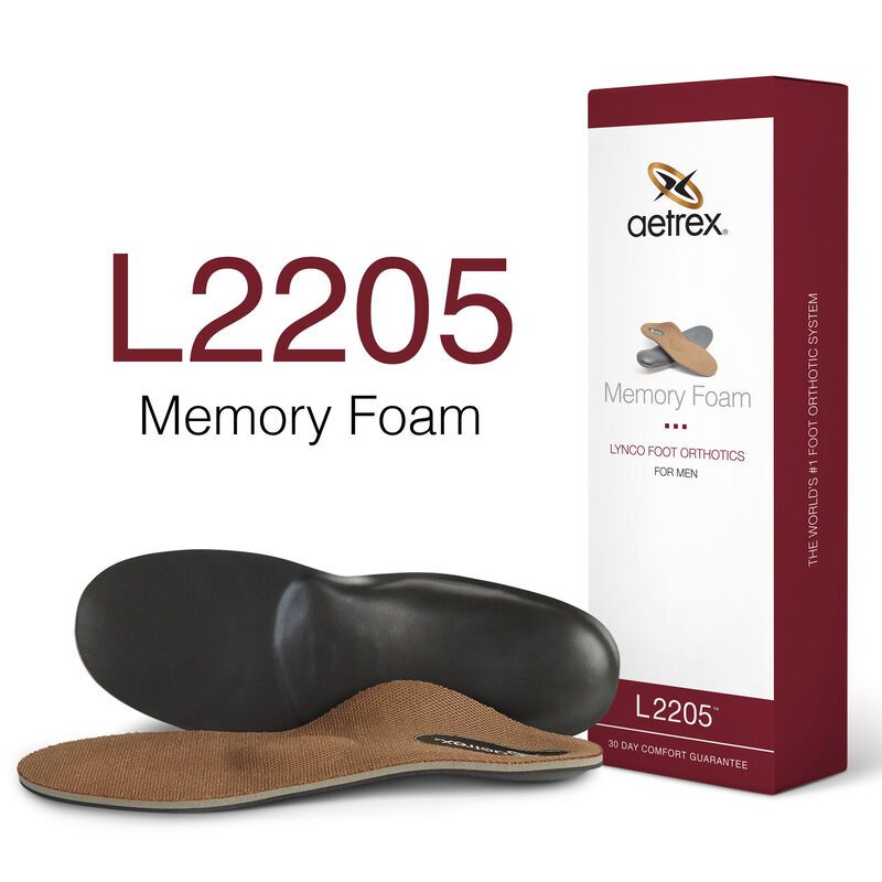 Lót giày y khoa nam Aetrex Memory Foam Medium/High Arch Metatasol