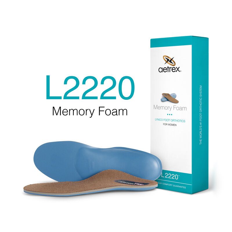 Lót giày y khoa nữ Aetrex Memory Foam Flat/Low Arch