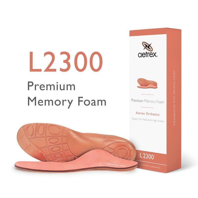 Lót giày y khoa nữ Aetrex Premium Memory Foam Cupped Heel