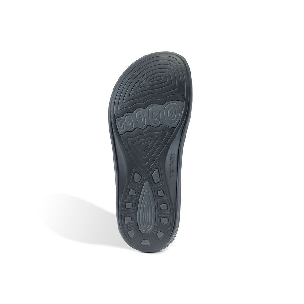 Dép sức khỏe nam Aetrex Lynco Flip Charcoal