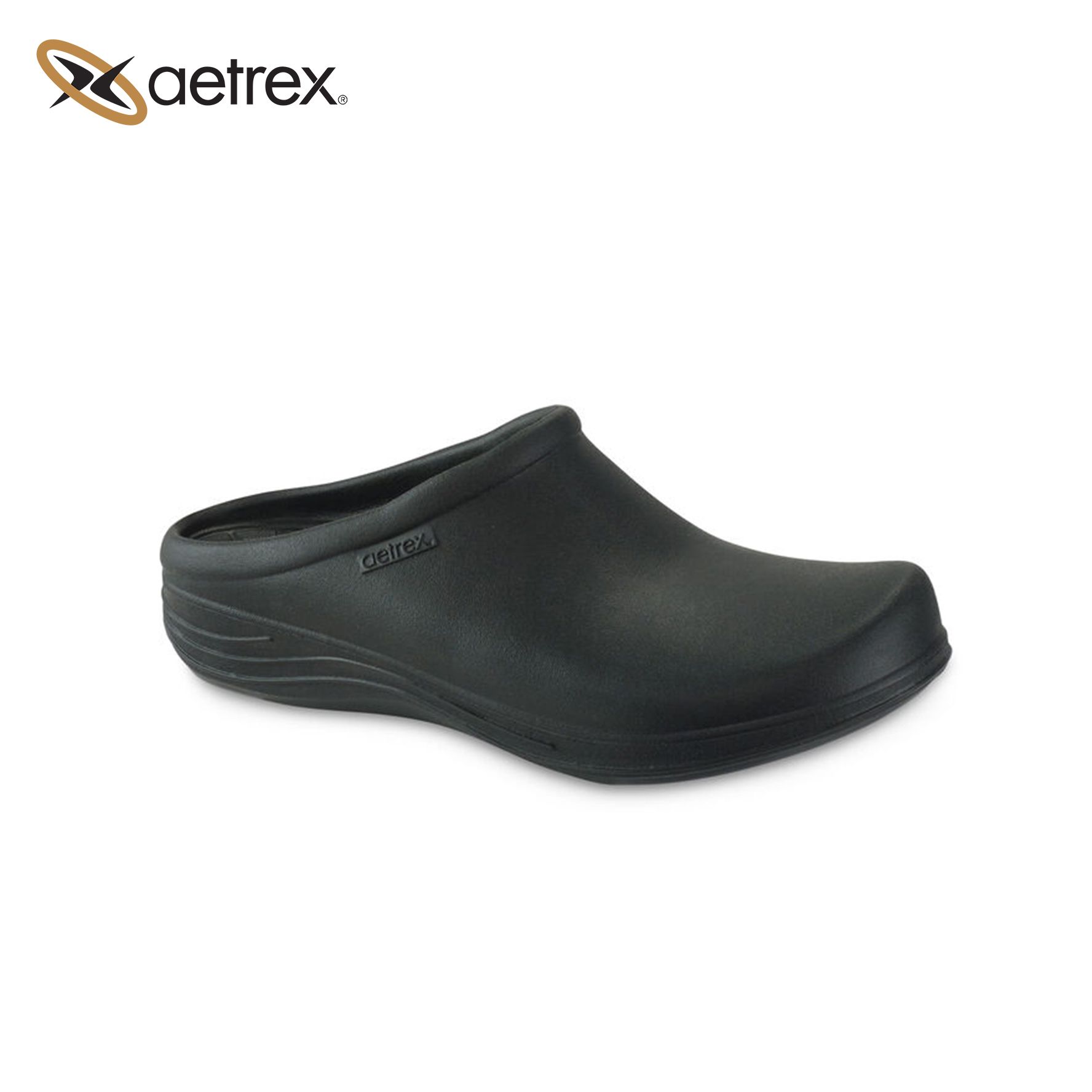 Giày sức khỏe nữ Aetrex Lynco Clogs Black
