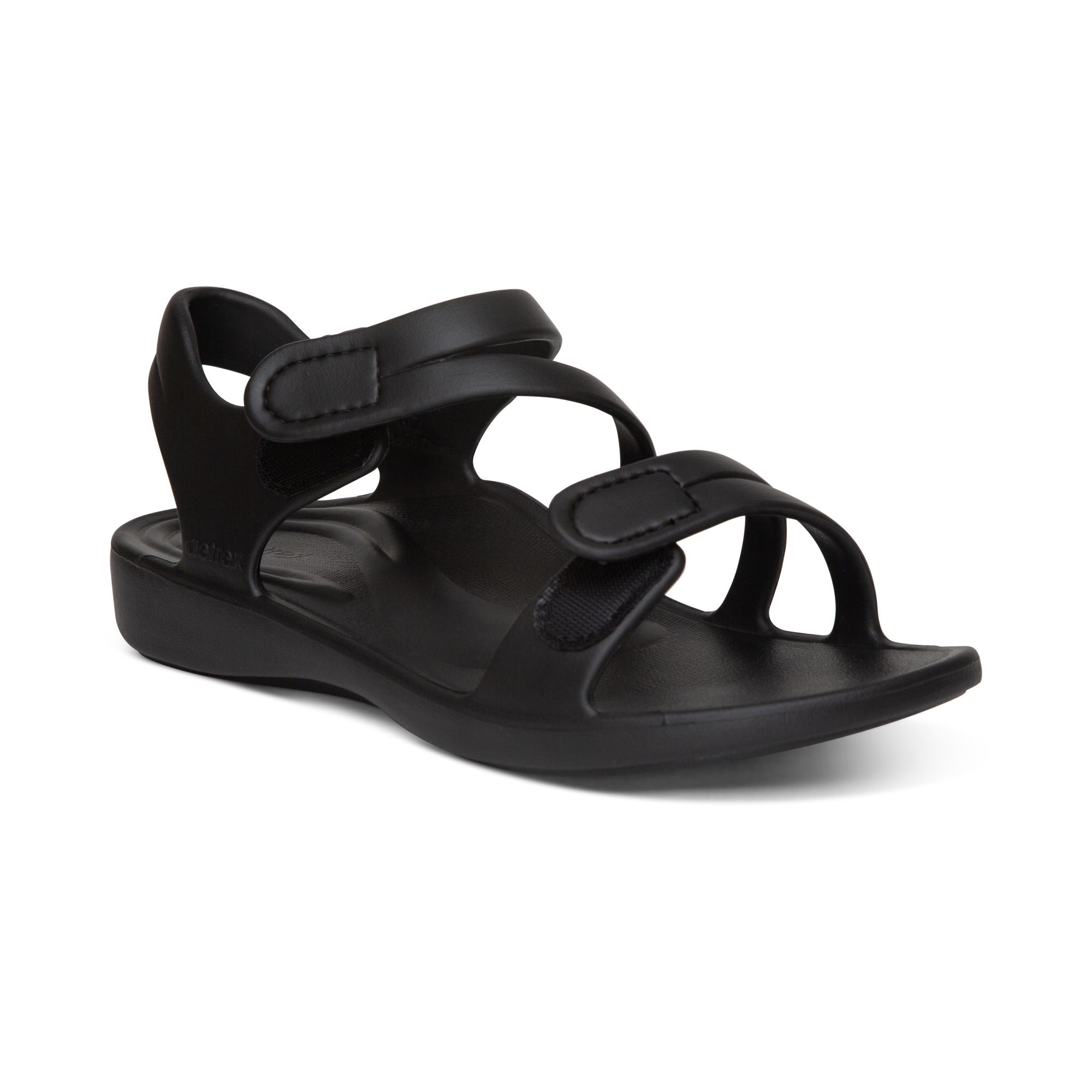 Giày sandal sức khoẻ nữ Aetrex Jillian Sport Black