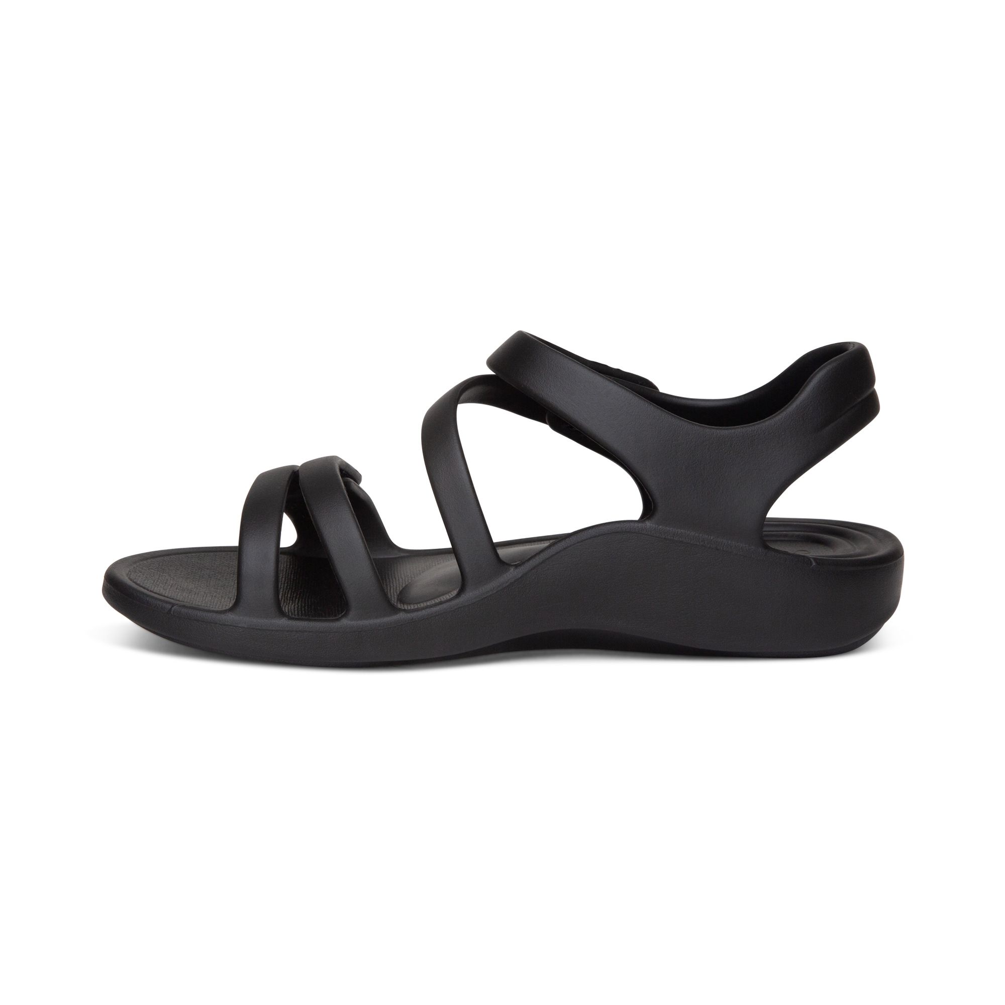 Giày sandal sức khoẻ nữ Aetrex Jillian Sport Black