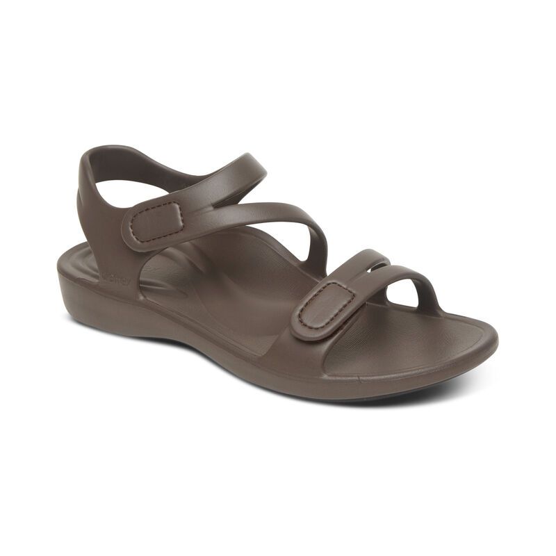 Giày sandal sức khoẻ nữ Aetrex Jillian Sport Java