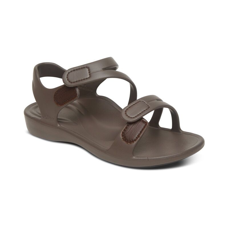 Giày sandal sức khoẻ nữ Aetrex Jillian Sport Java