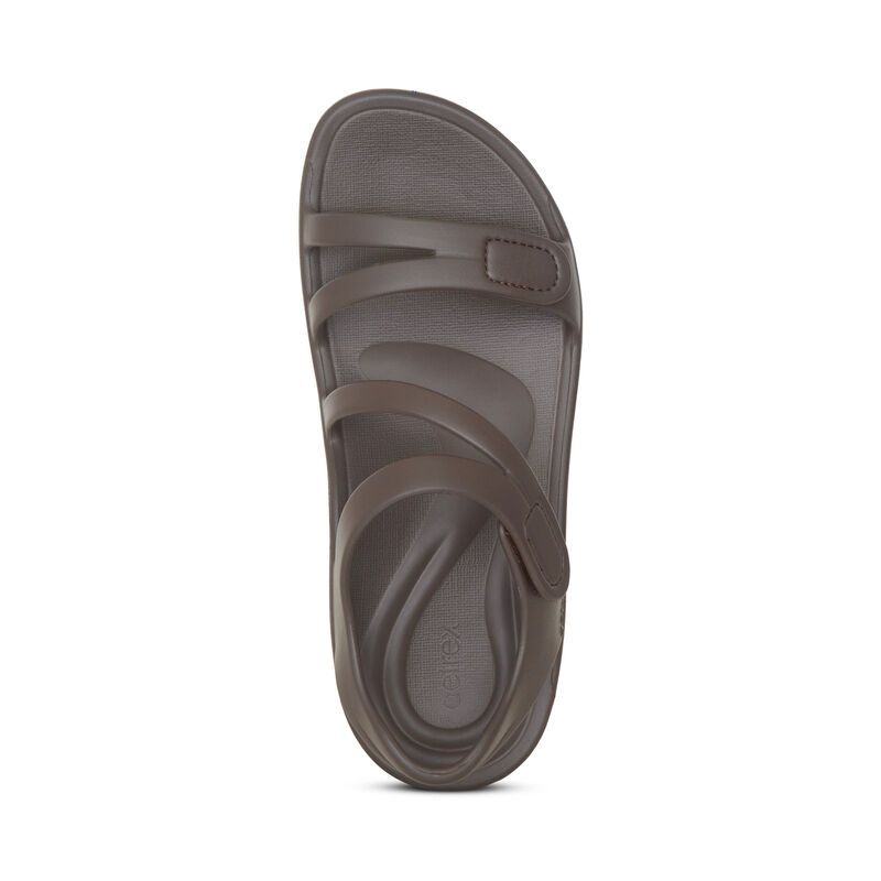 Giày sandal sức khoẻ nữ Aetrex Jillian Sport Java