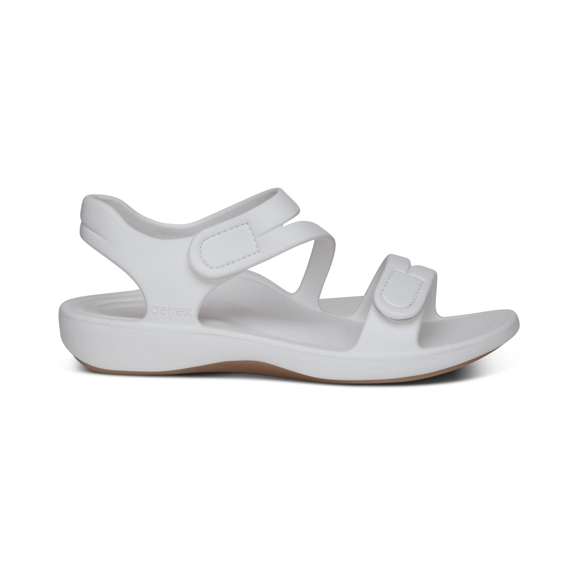  Giày sandal sức khoẻ nữ Aetrex Jillian Sport White 