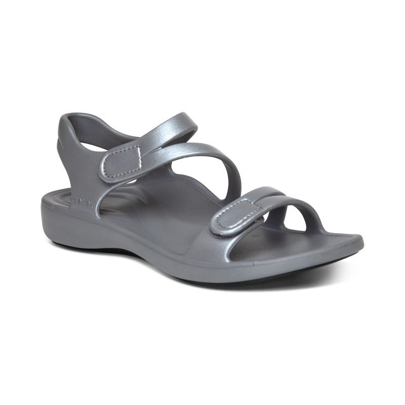 Giày sandal sức khoẻ nữ Aetrex Jillian Sport Grey