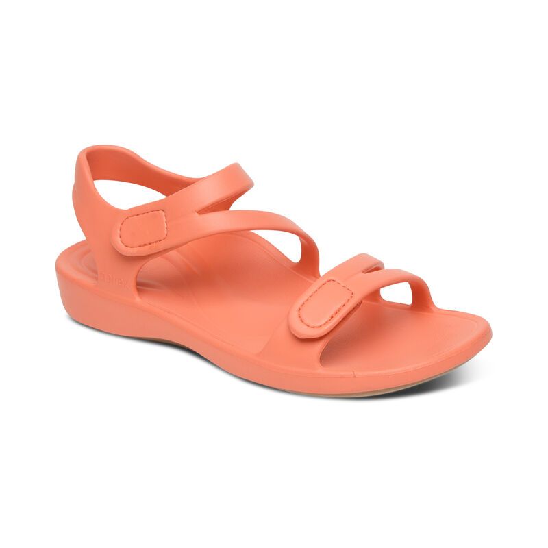  Giày Sandal sức khoẻ nữ Aetrex Jillian Sport Coral 