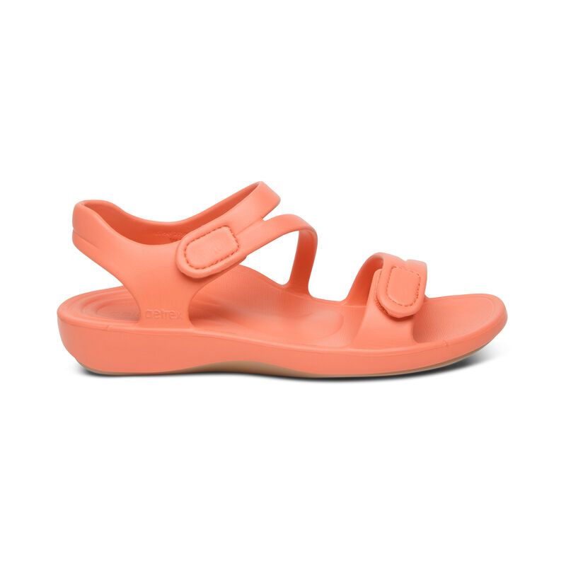  Giày Sandal sức khoẻ nữ Aetrex Jillian Sport Coral 