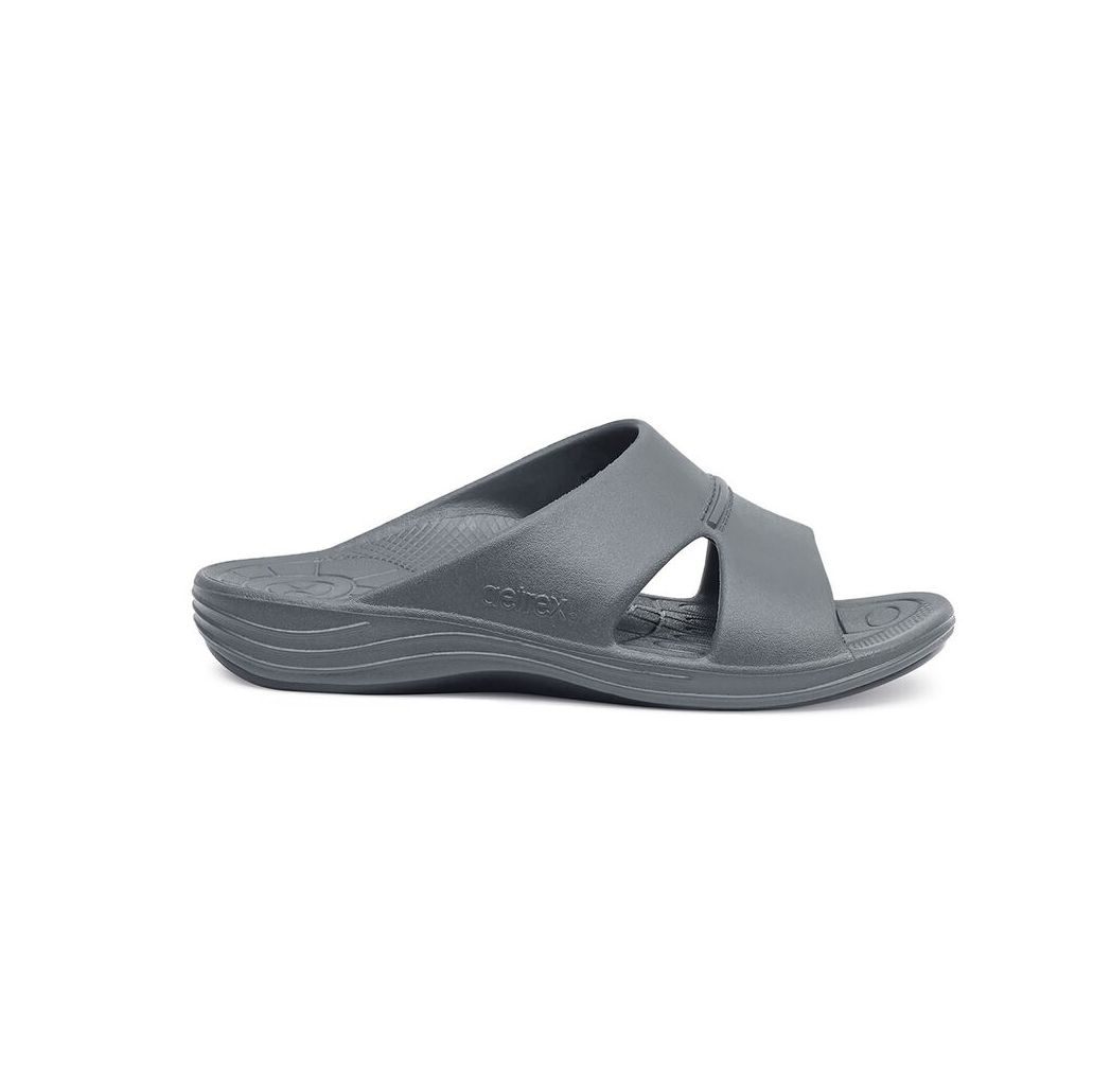 Dép sức khỏe nam Aetrex Lynco Slides Charcoal
