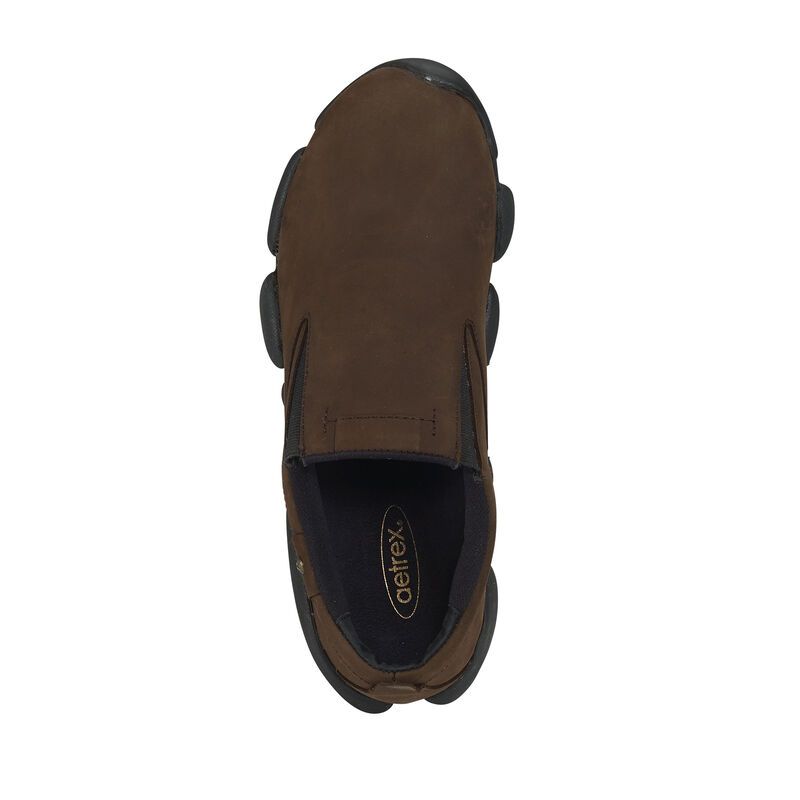 Giày sức khỏe nam Aetrex Slip On Tobacco