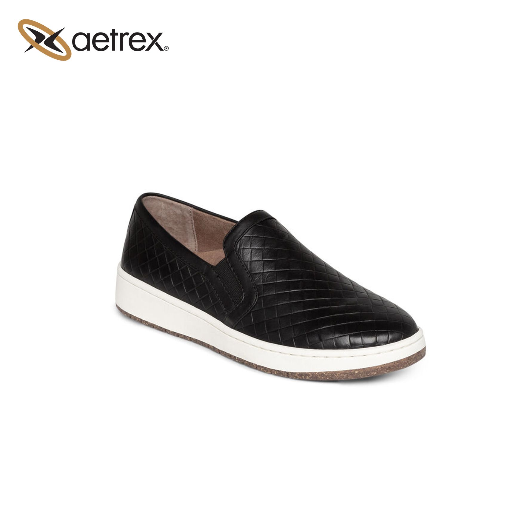 Giày sức khỏe nữ Aetrex Kenzie Black
