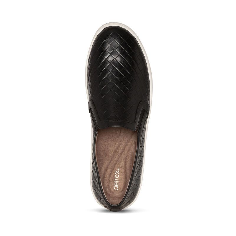 Giày sức khỏe nữ Aetrex Kenzie Black