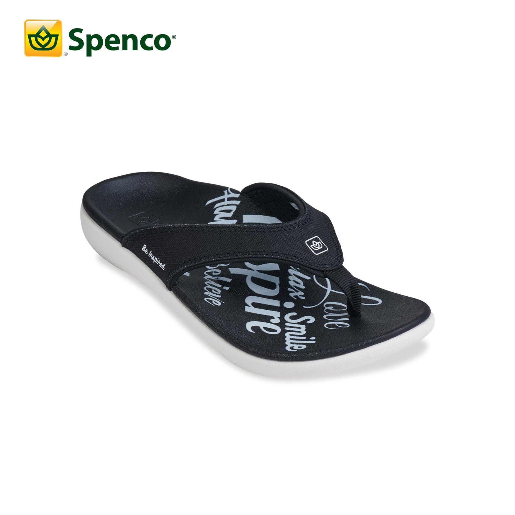 Dép sức khỏe nữ Spenco Yumi Inspiration Black