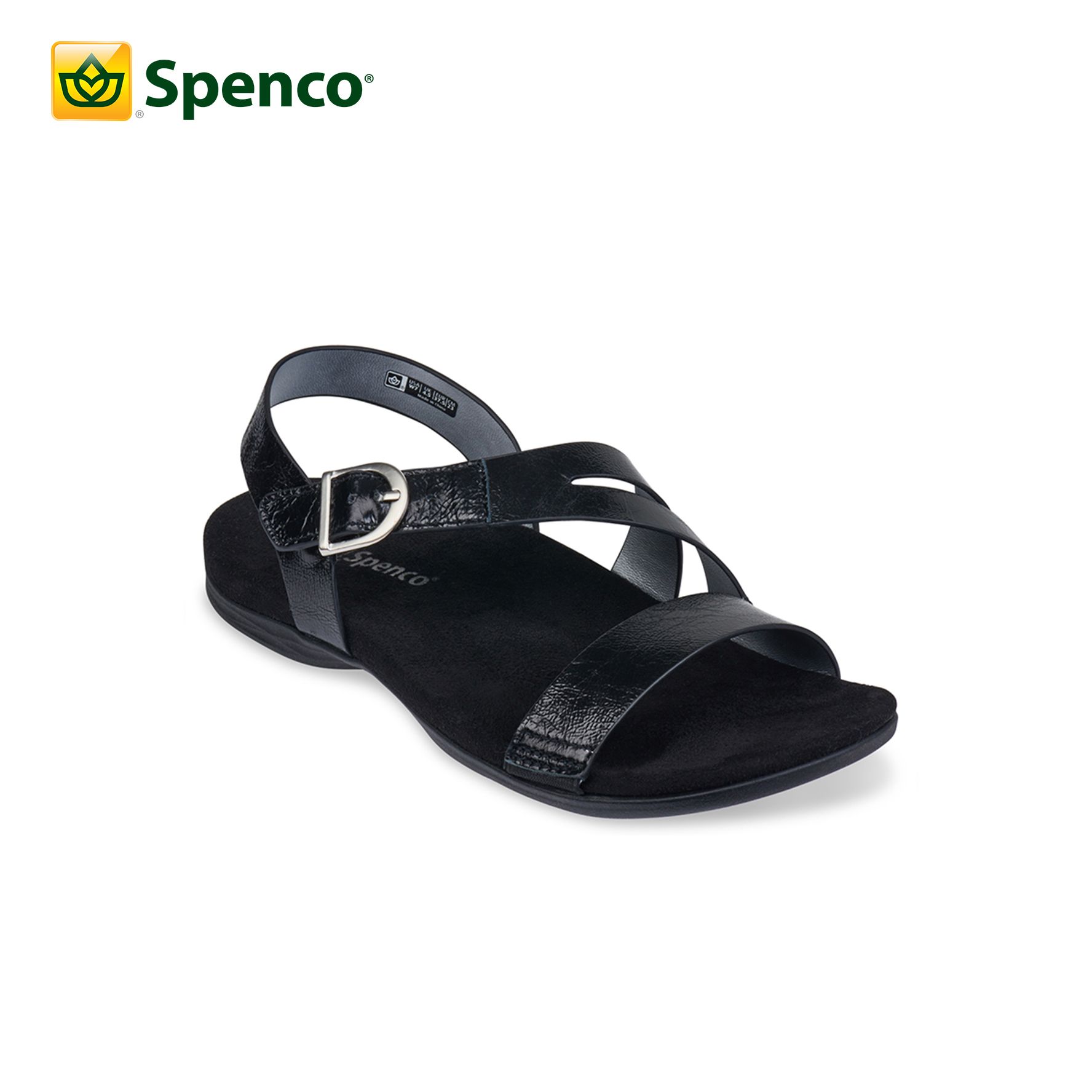 Sandal sức khỏe nữ Spenco Roxbury Black