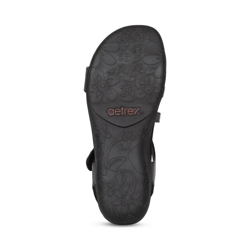  Giày Sandal sức khỏe nữ Aetrex Jess Black 