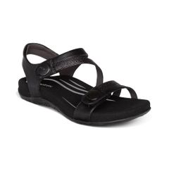  Giày Sandal sức khỏe nữ Aetrex Jess Black 