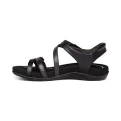  Giày Sandal sức khỏe nữ Aetrex Jess Black 