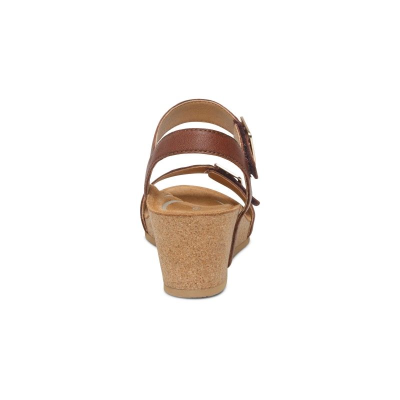 Giày Sandal cao gót sức khoẻ nữ Aetrex Lexa Brown