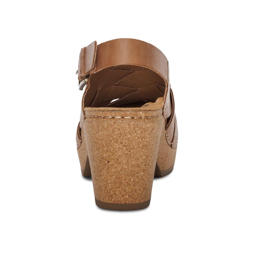  Giày Sandal cao gót sức khoẻ nữ Aetrex Paige Camel 