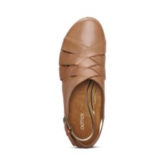  Giày Sandal cao gót sức khoẻ nữ Aetrex Paige Camel 