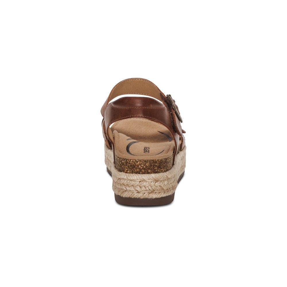  Giày Sandal cao gót sức khỏe nữ Aetrex Paula Walnut 