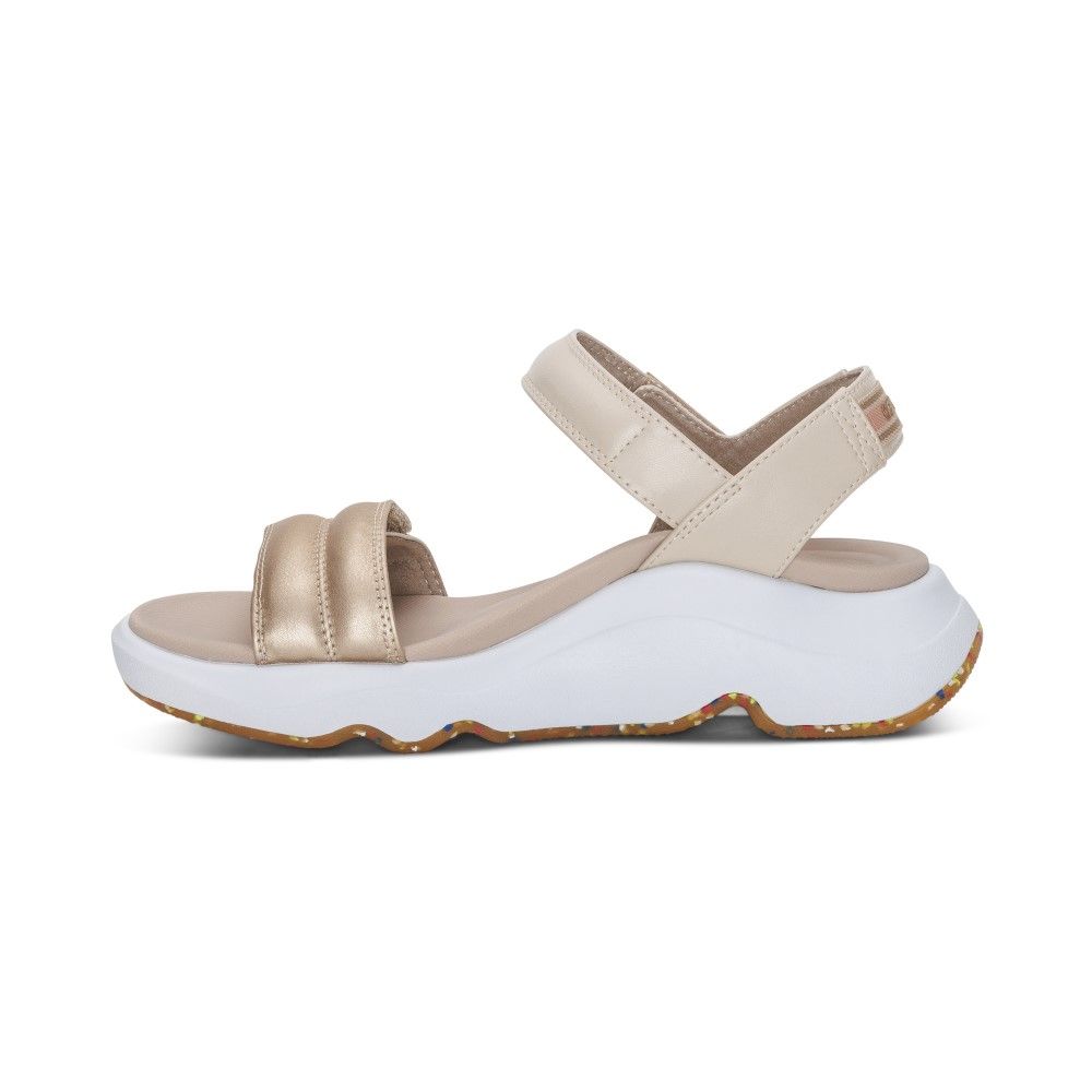 Giày Sandal sức khỏe nữ Aetrex Whit Champagne