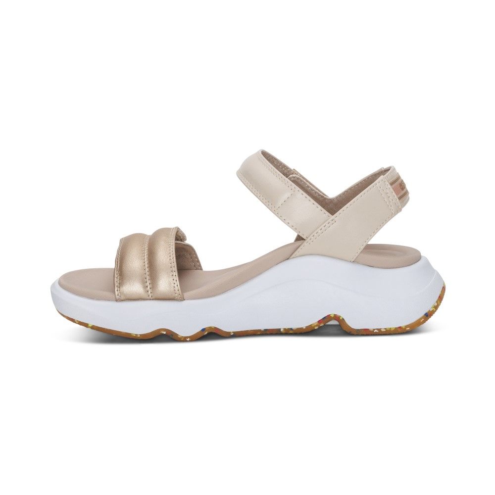  Giày Sandal sức khỏe nữ Aetrex Whit Champagne 