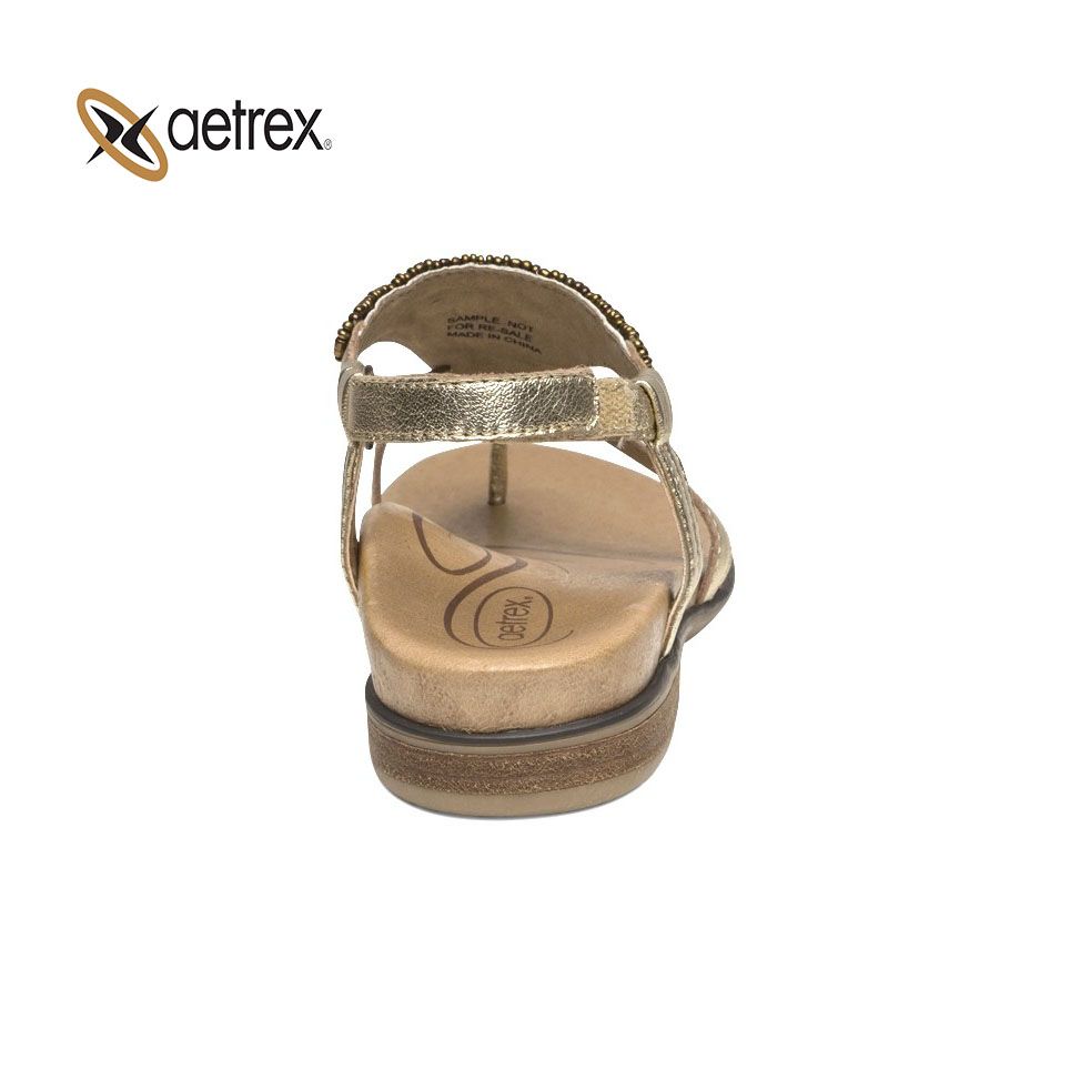 Sandal sức khỏe nữ Aetrex Sheila Gold