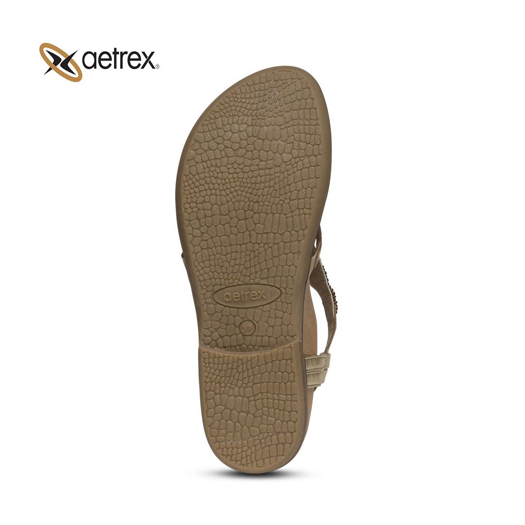 Sandal sức khỏe nữ Aetrex Sheila Gold