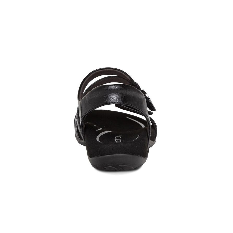 Sandal sức khỏe nữ Aetrex Jess Black