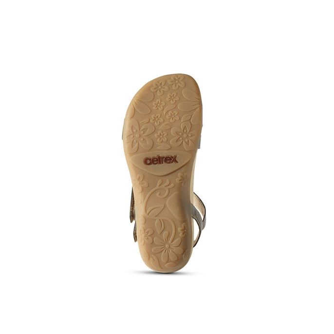 Sandal sức khỏe nữ Aetrex Gabby Bronze
