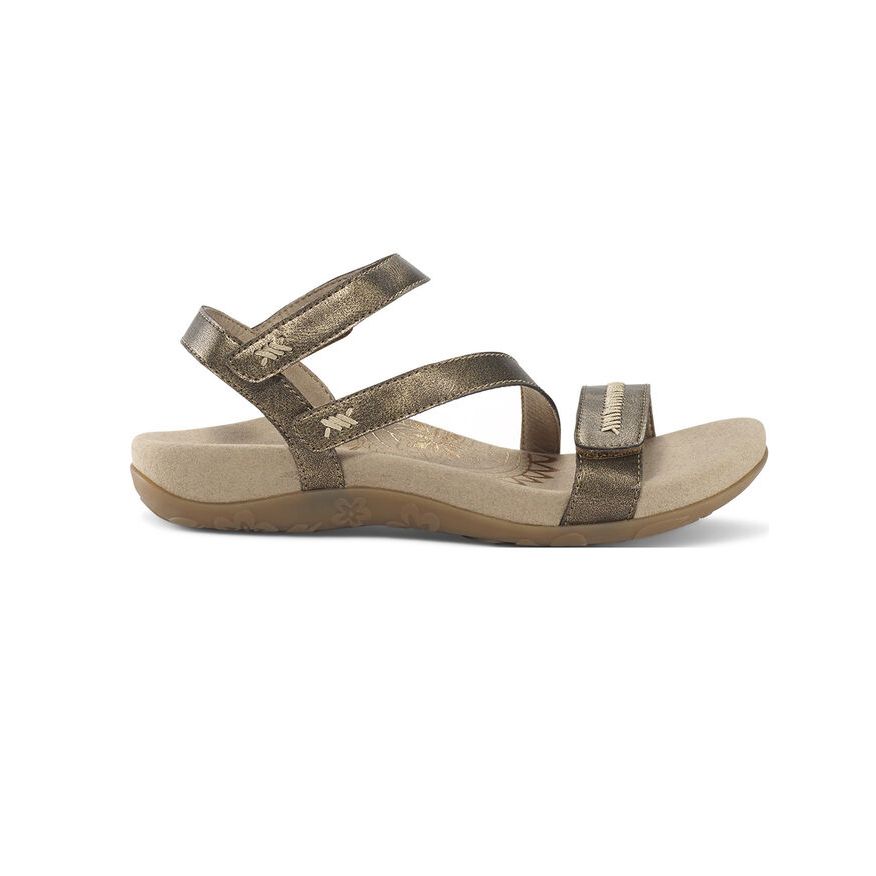 Sandal sức khỏe nữ Aetrex Gabby Bronze