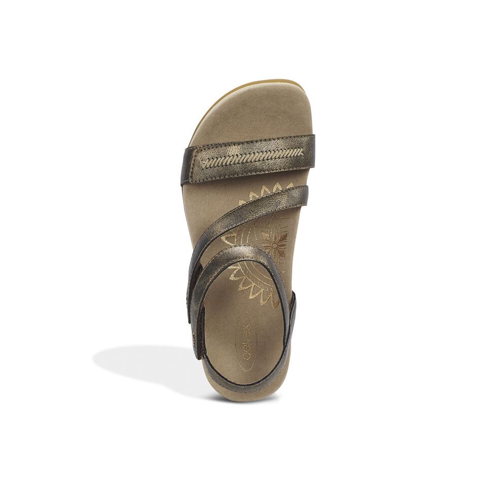 Sandal sức khỏe nữ Aetrex Gabby Bronze