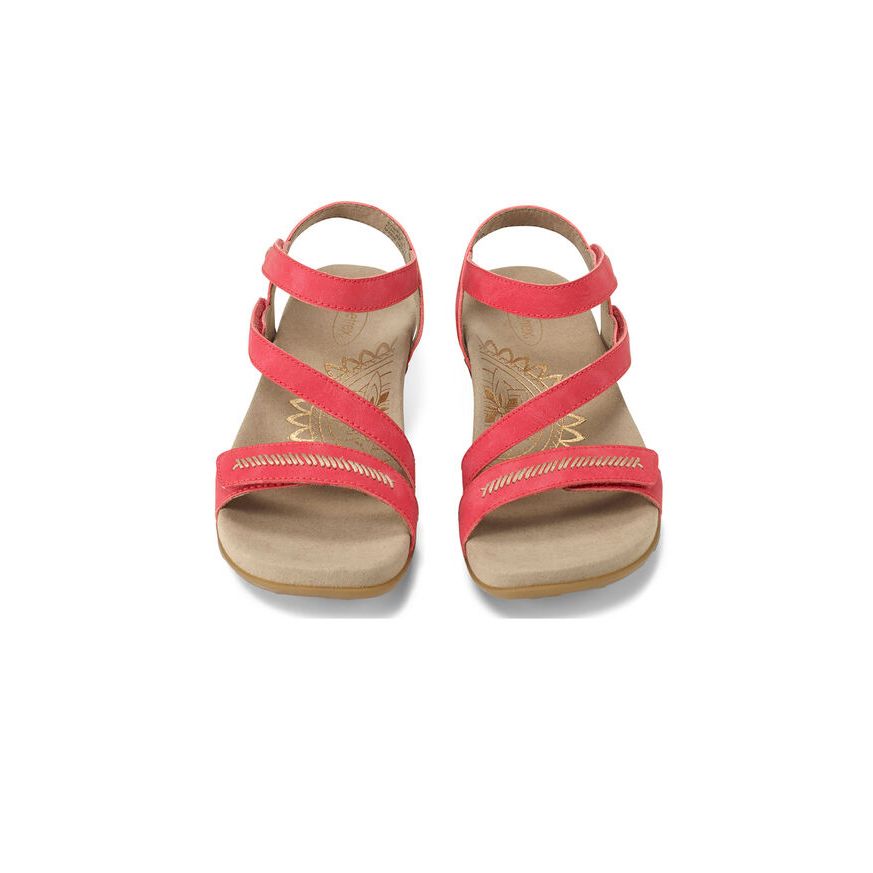 Sandal sức khỏe nữ Aetrex Gabby Red