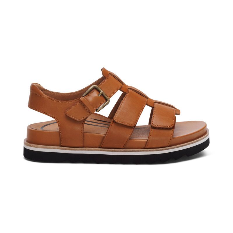 Giày sandal sức khỏe nữ Aetrex Romy Brown