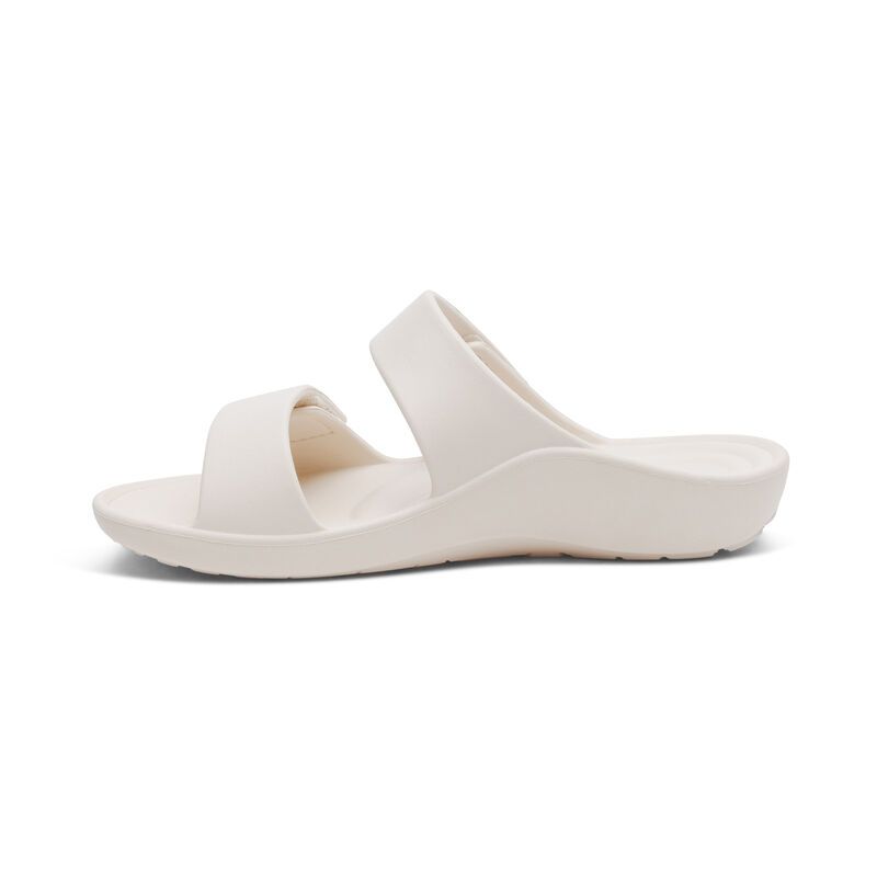 Dép quai ngang sức khỏe nữ Aetrex Kaia Ivory