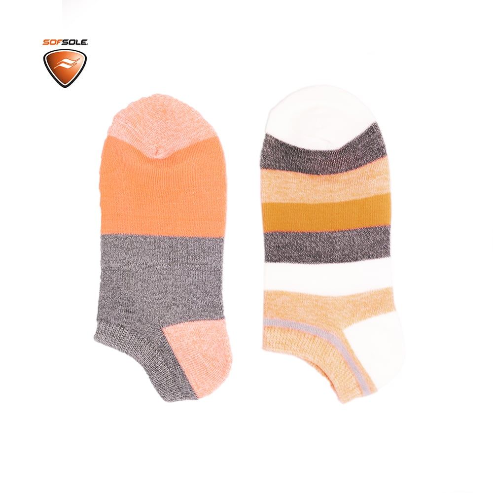 Combo 6 đôi vớ thể thao nữ Sofsole Sọc Đa màu