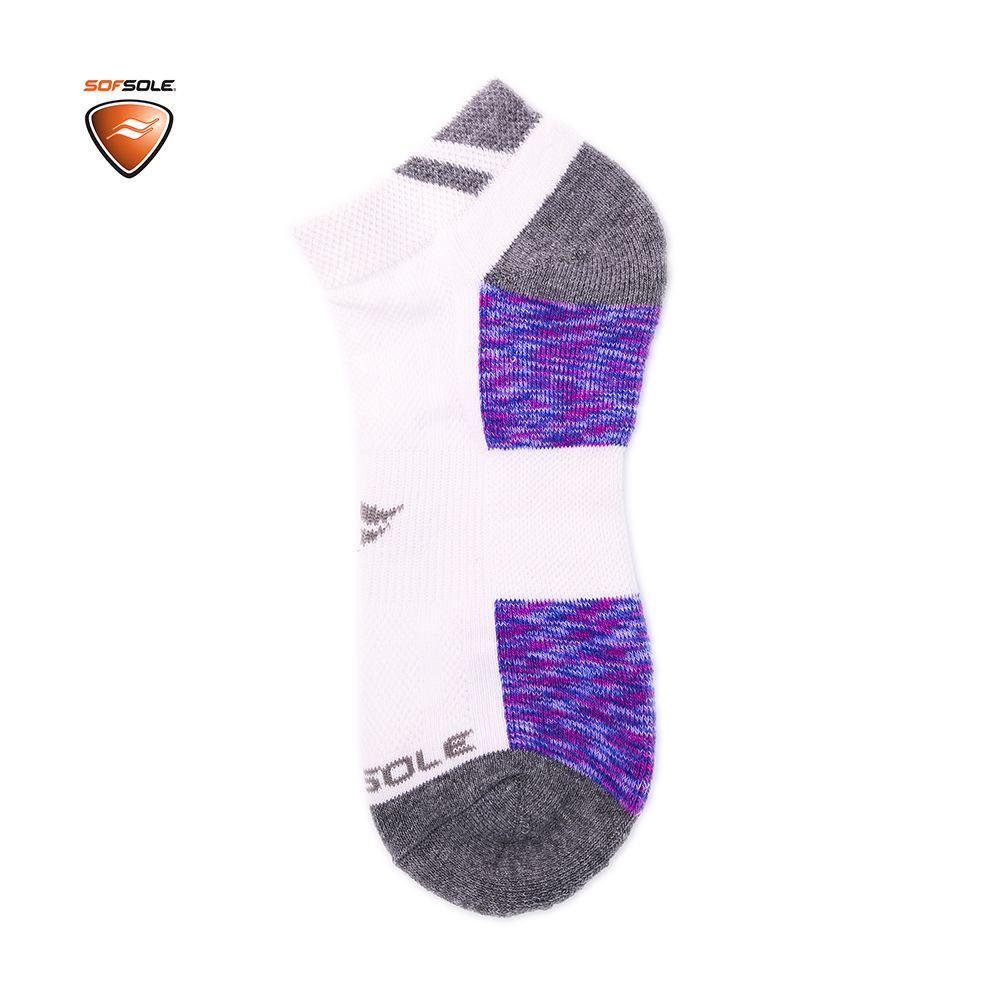 Combo 3 đôi vớ thể thao nữ Sofsole Sport Tím/Trắng