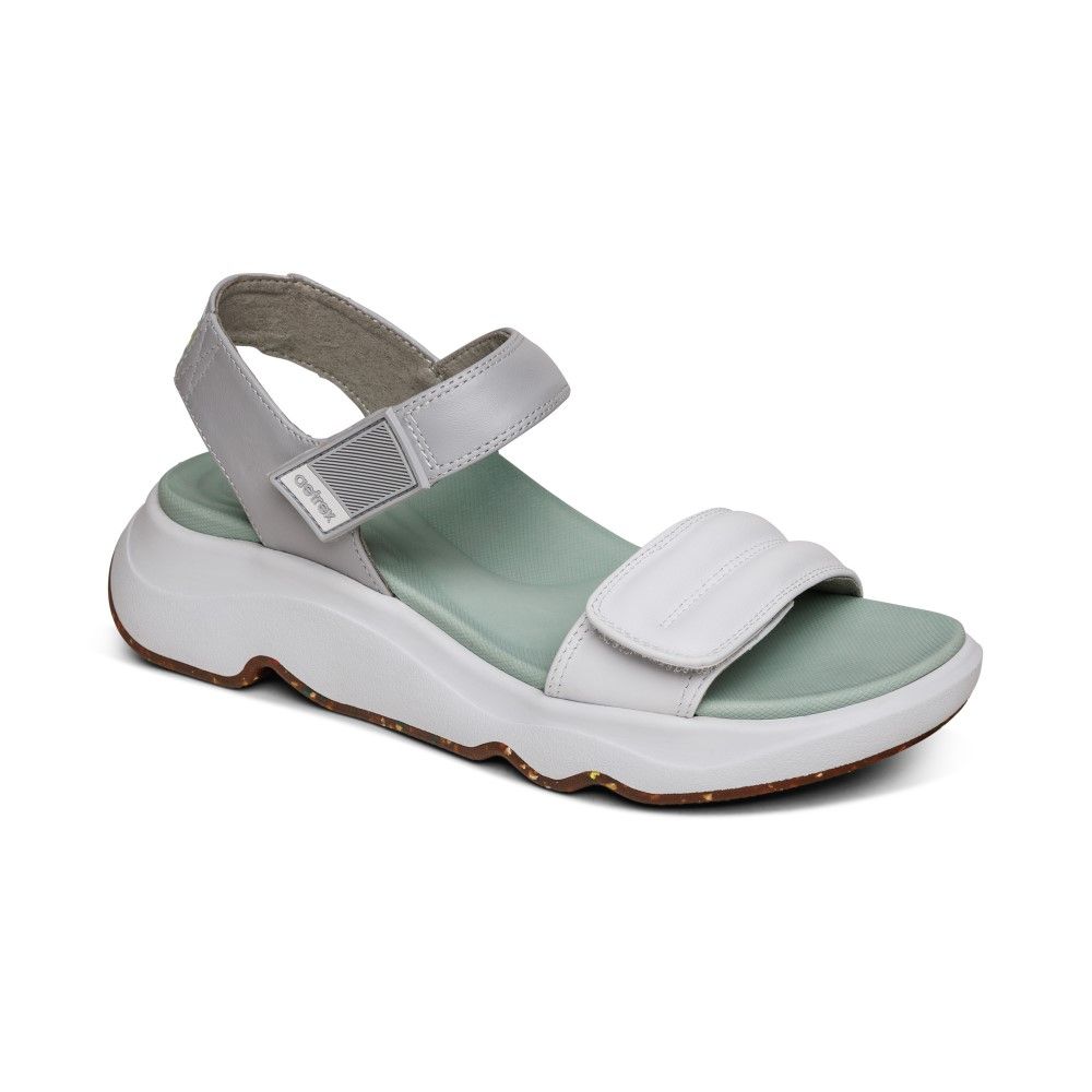  Giày Sandal sức khỏe nữ Aetrex Whit Mint 