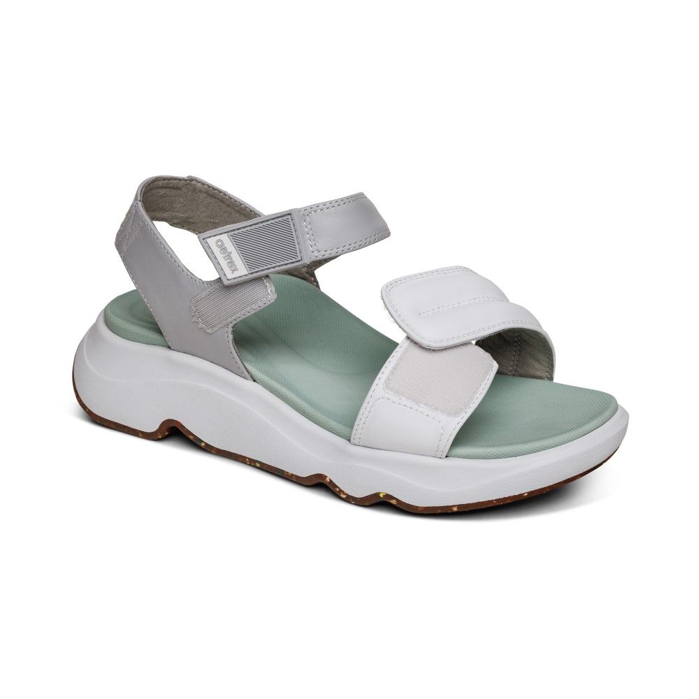 Giày Sandal sức khỏe nữ Aetrex Whit Mint
