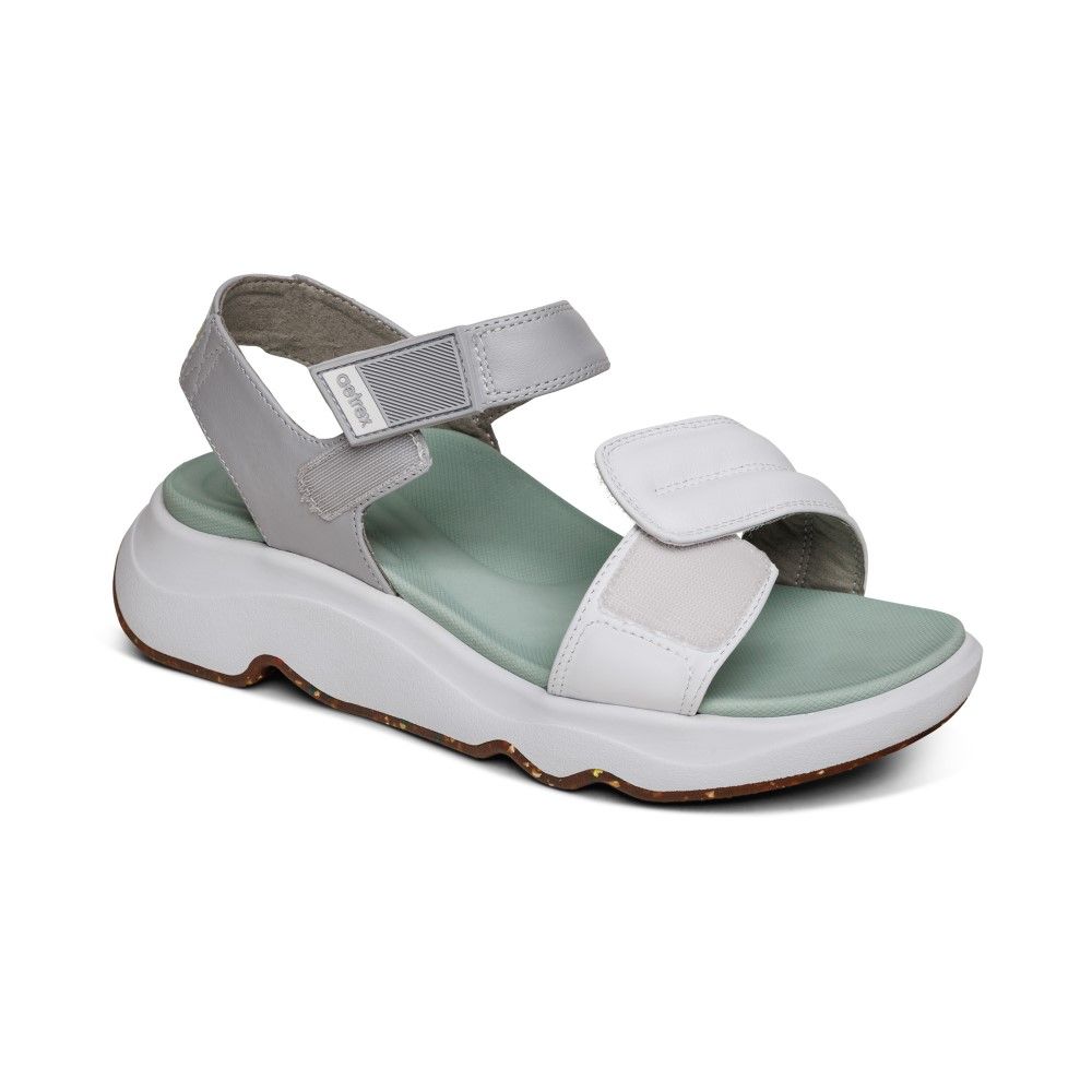  Giày Sandal sức khỏe nữ Aetrex Whit Mint 