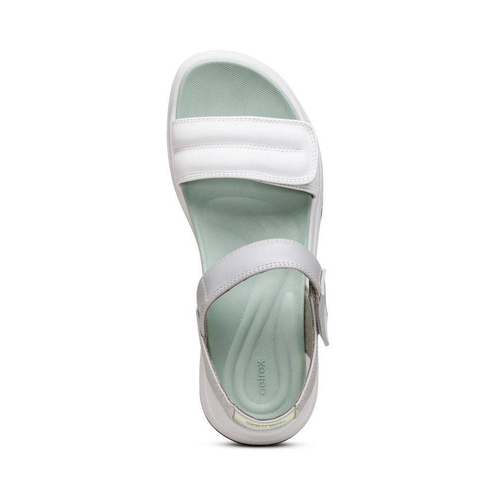  Giày Sandal sức khỏe nữ Aetrex Whit Mint 