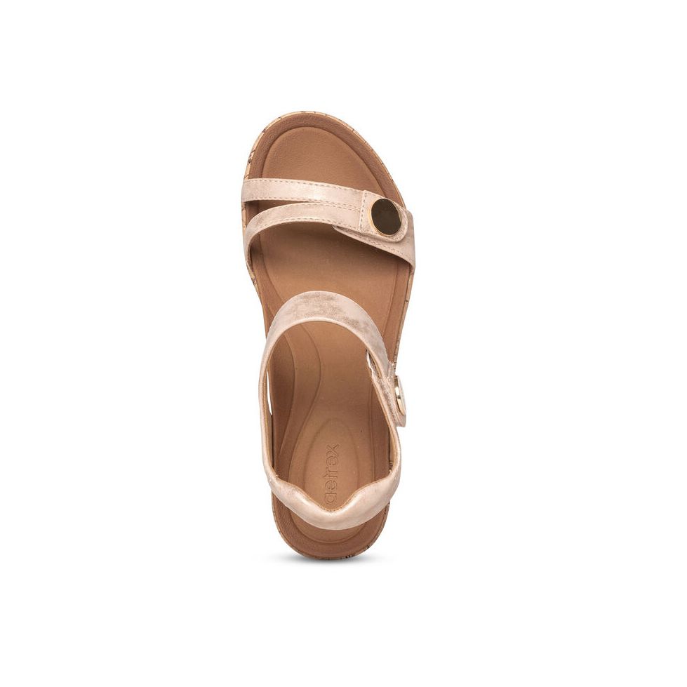 Sandal sức khỏe nữ Aetrex Livia Blush