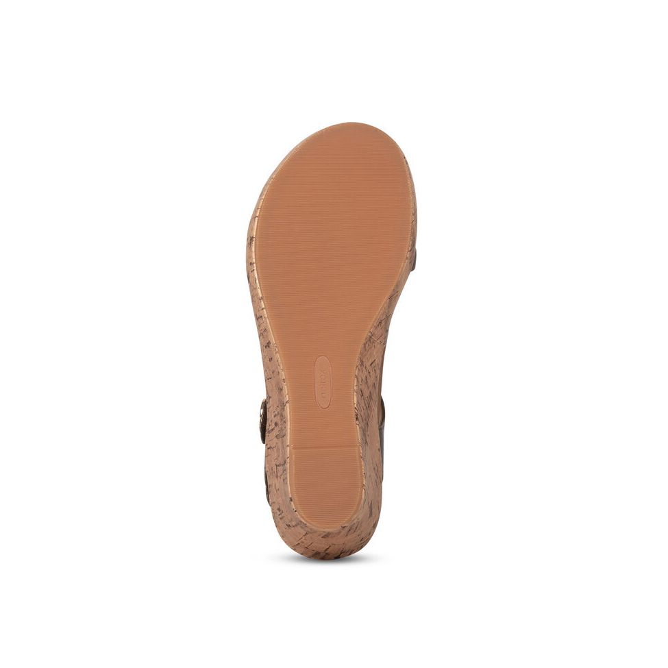 Sandal sức khỏe nữ Aetrex Livia Bronze
