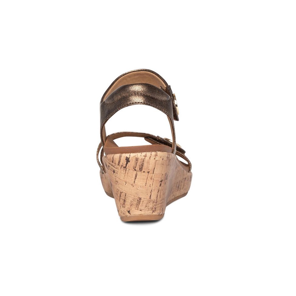 Sandal sức khỏe nữ Aetrex Livia Bronze