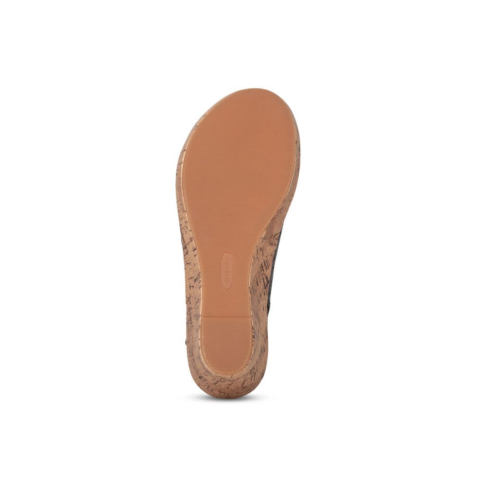 Sandal sức khỏe nữ Aetrex Cassidy Black
