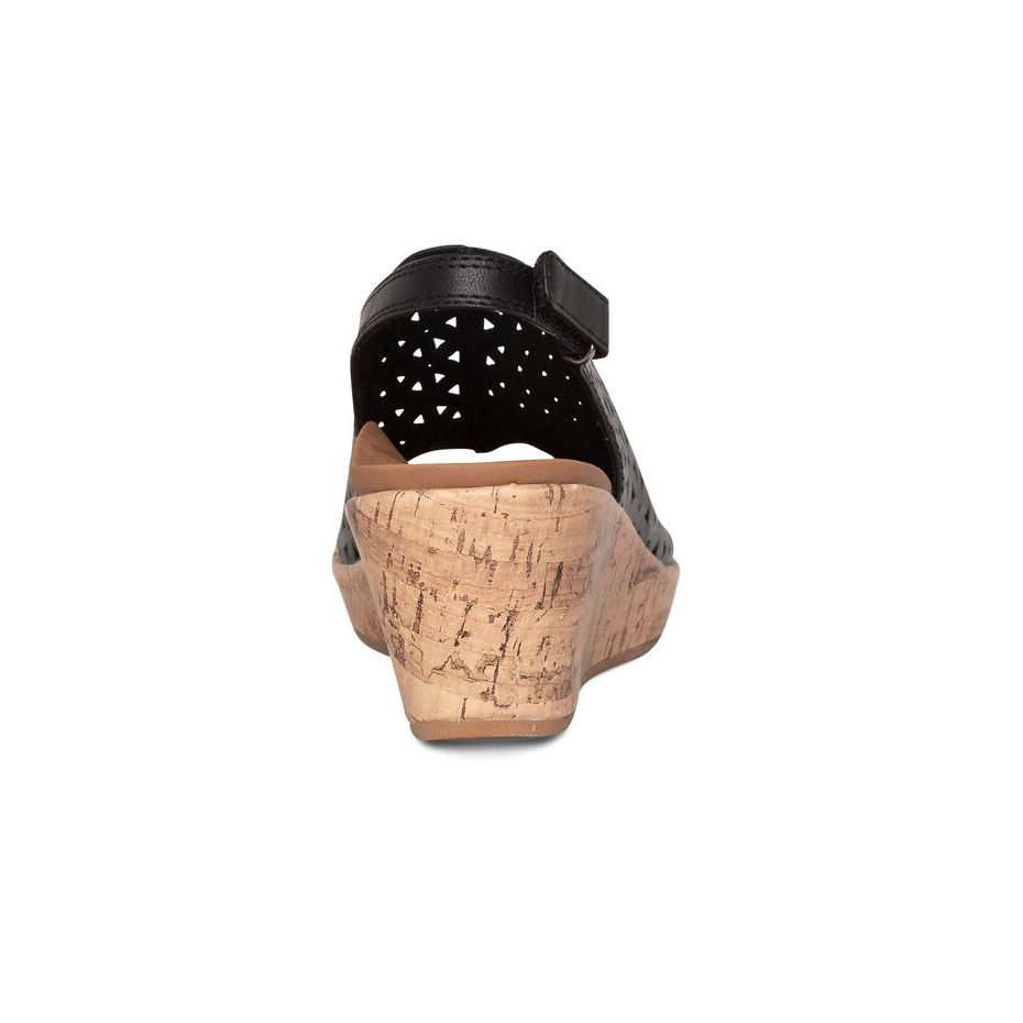 Sandal sức khỏe nữ Aetrex Cassidy Black
